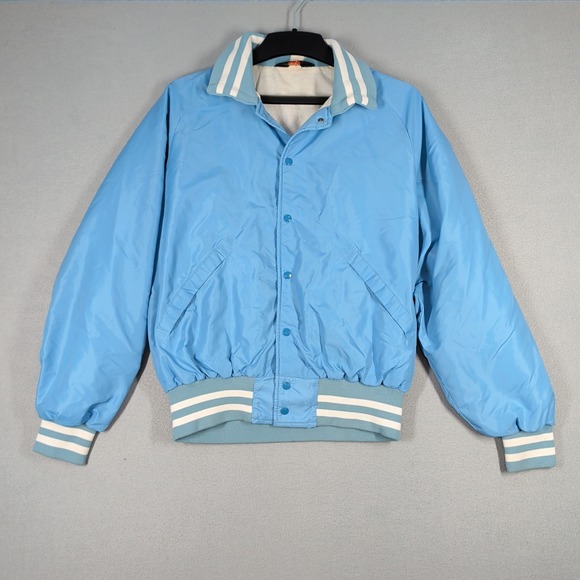 Pla-Jac by Dunbrooke Other - Vintage Pla-Jac Dunbrooke Varsity Jacket Mens XL Blue Made in USA